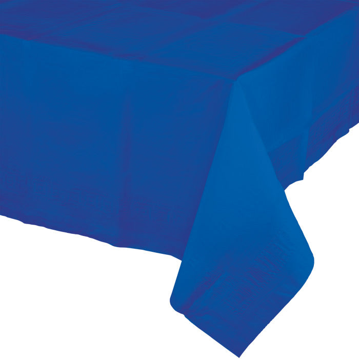 Party Decorations Cobalt Tablecover 54"X 108" Polylined Tissue