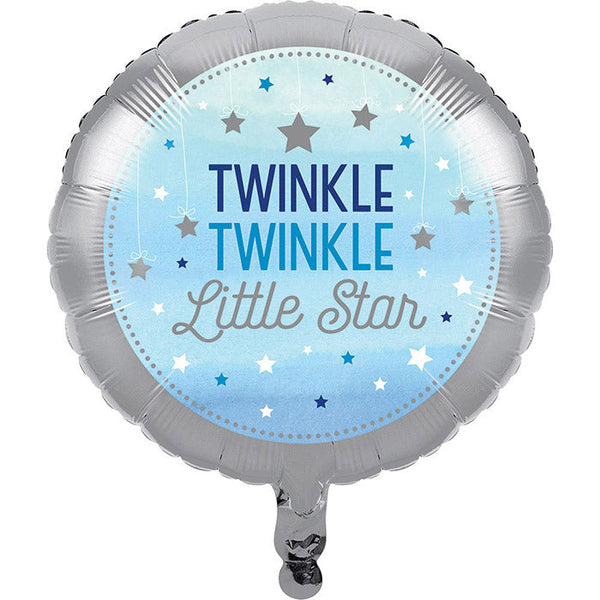 Party Decorations One Little Star - Boy Metallic Balloon 18