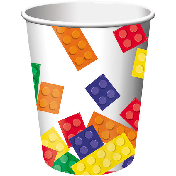 Party Decorations Block Party Hot/Cold Paper Cups 9 Oz., 8 ct