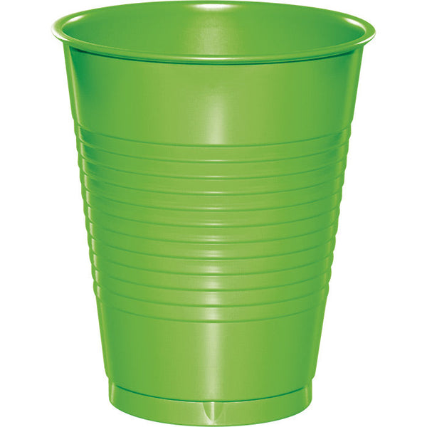 Party Decorations Fresh Lime Green Plastic Cups, 20 ct