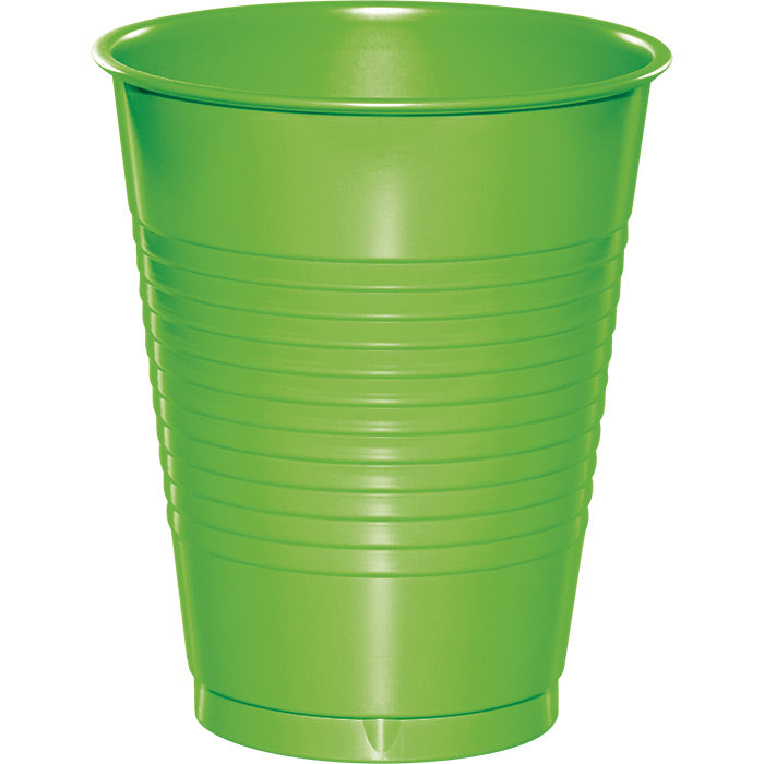 Party Decorations Fresh Lime Green Plastic Cups, 20 ct