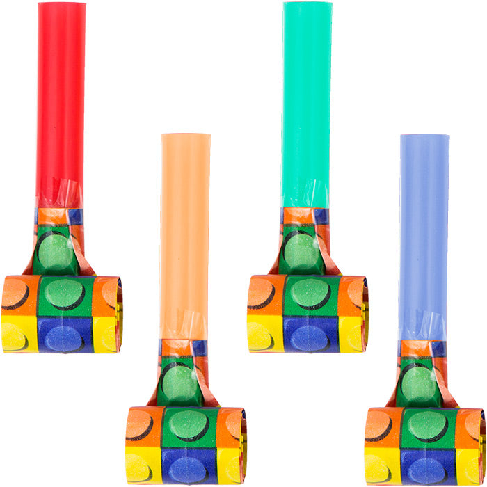 Party Decorations Block Party Party Blowers, 8 ct