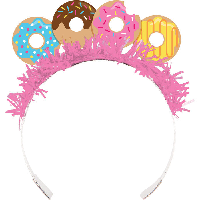 Party Decorations Donut Time Tiaras, 8 ct