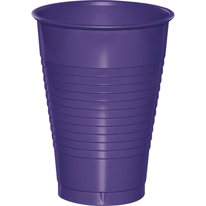 Party Decorations Purple 12 Oz Plastic Cups, 20 ct