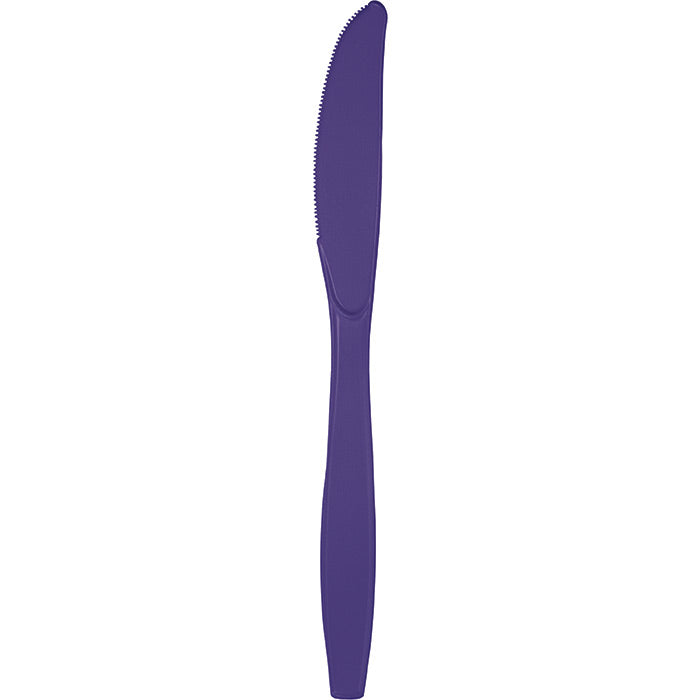 Party Decorations Purple Plastic Knives, 50 ct