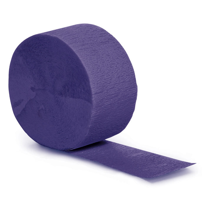 Party Decorations Purple Crepe Streamers 81'