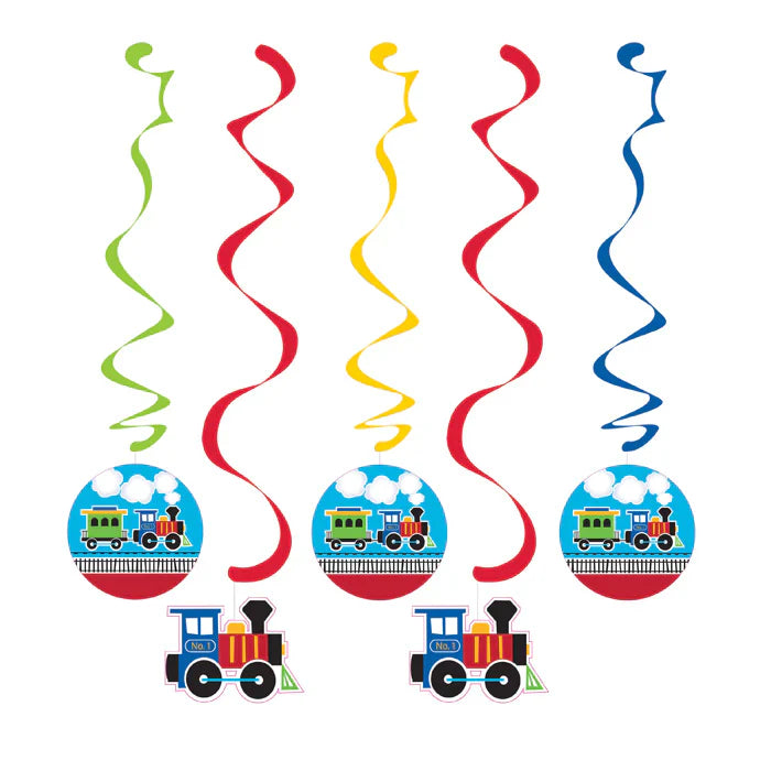 Party Decorations All Aboard Train Birthday Party Kit for 8 - 48 Total Pieces