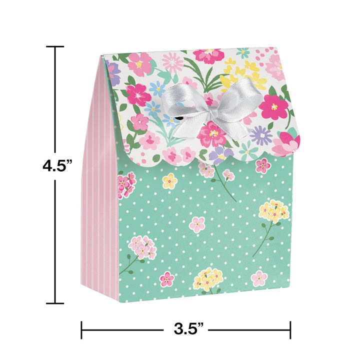 Party Decorations Floral Tea Party Favor Bag W/Ribbon, 6 ct