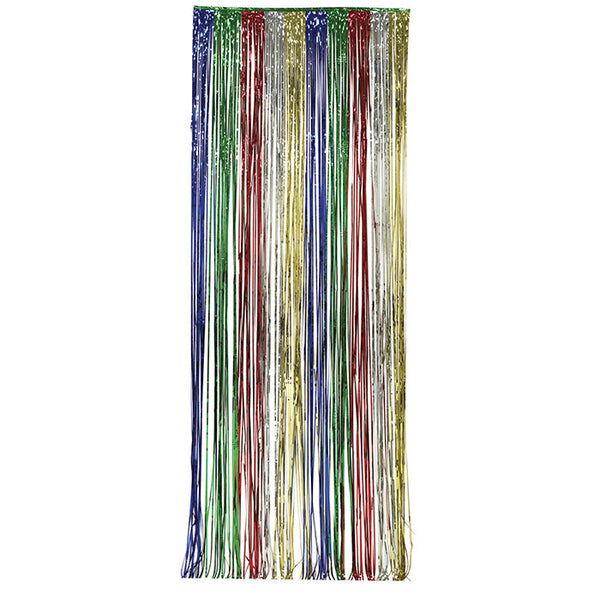 Party Decorations Foil Door Curtain Multicolor, 8'X3'