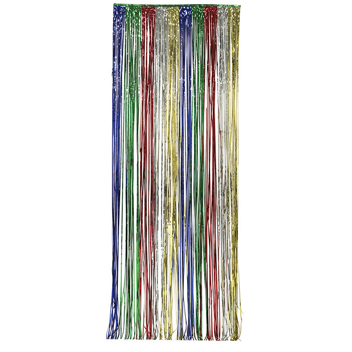 Party Decorations Foil Door Curtain Multicolor, 8'X3'