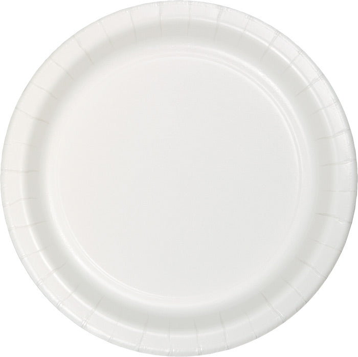 Party Decorations White Paper Dessert Plate, 24 ct