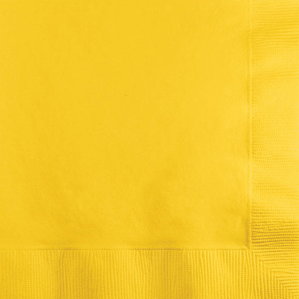 Party Decorations School Bus Yellow Napkins, 20 ct