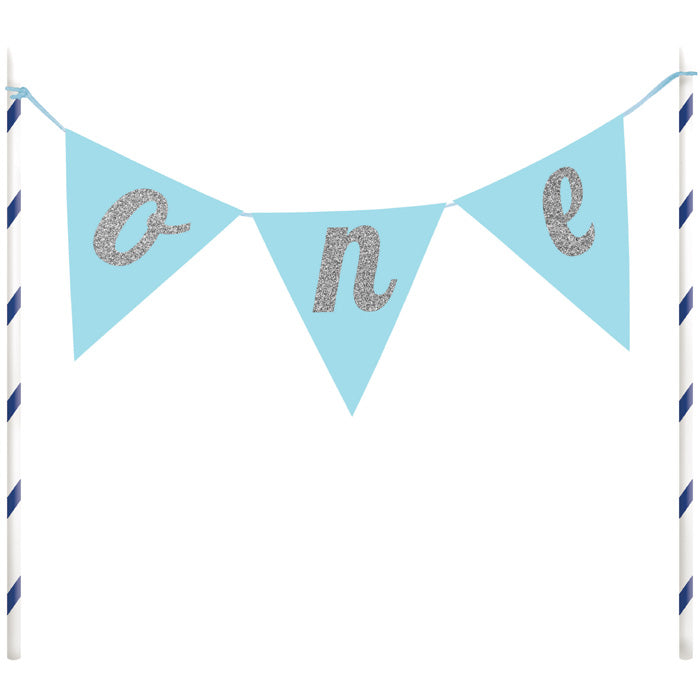 Party Decorations 1st Birthday Boy Cake Banner