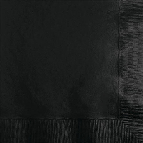 Party Decorations Black Velvet Beverage Napkin 2Ply, 50 ct