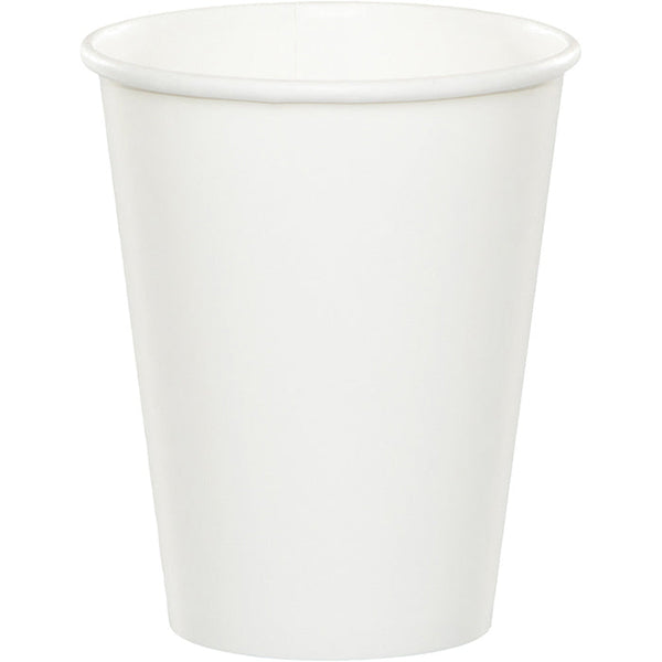 Party Decorations White Hot/Cold Paper Paper Cups 9 Oz., 8 ct