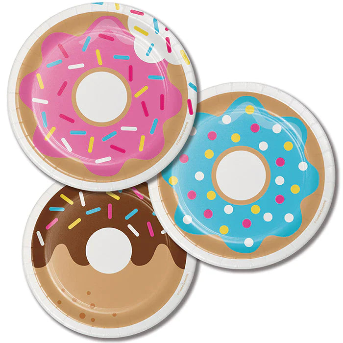 Party Decorations Donut Time 48 Piece Birthday Party Kit for 8