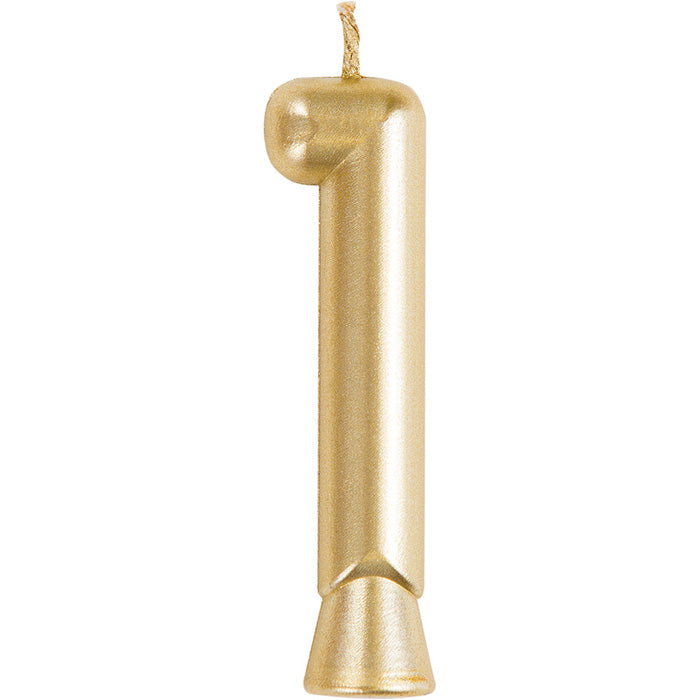 Party Decorations Gold 1 Candle