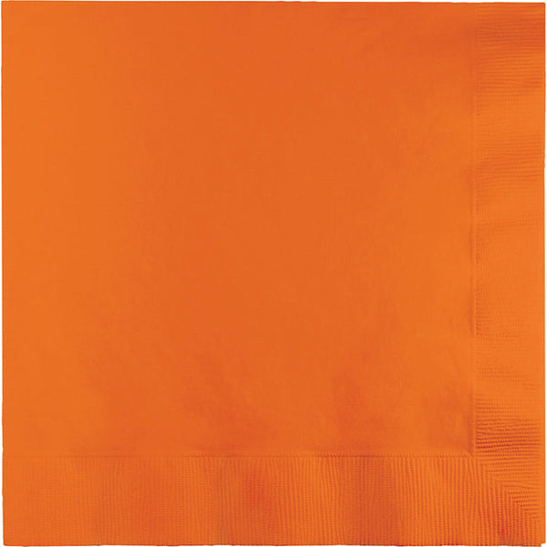 Party Decorations Sunkissed Orange Luncheon Napkin 3Ply, 50 ct