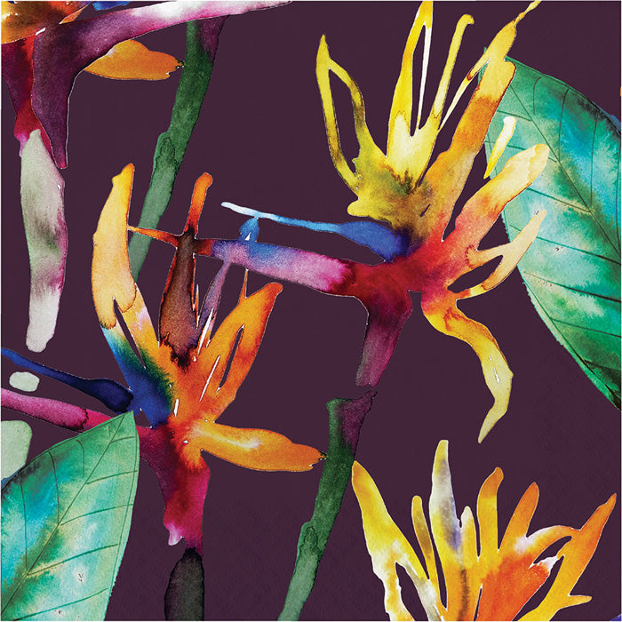 Party Decorations Bold Tropics Luncheon Napkin, 3 Ply, 16 ct