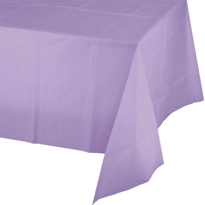 Party Decorations Luscious Lavender Tablecover Plastic 54" X 108"