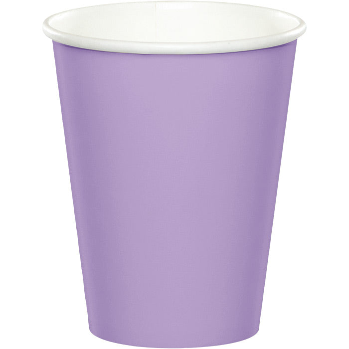 Party Decorations Luscious Lavender Hot/Cold Paper Paper Cups 9 Oz., 24 ct