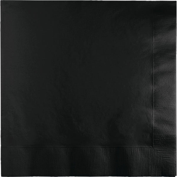 Party Decorations Black Velvet Luncheon Napkin 2Ply, 50 ct