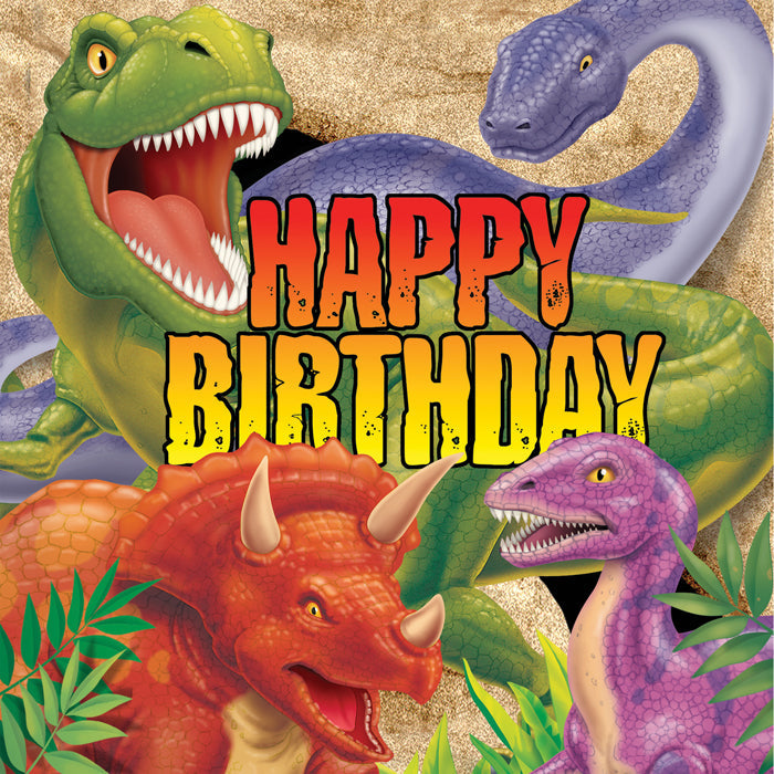 Party Decorations Dinosaur Birthday Napkins, 16 ct