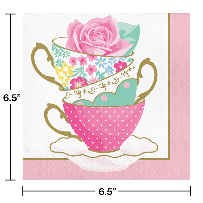 Party Decorations Floral Tea Party Napkins, 16 ct