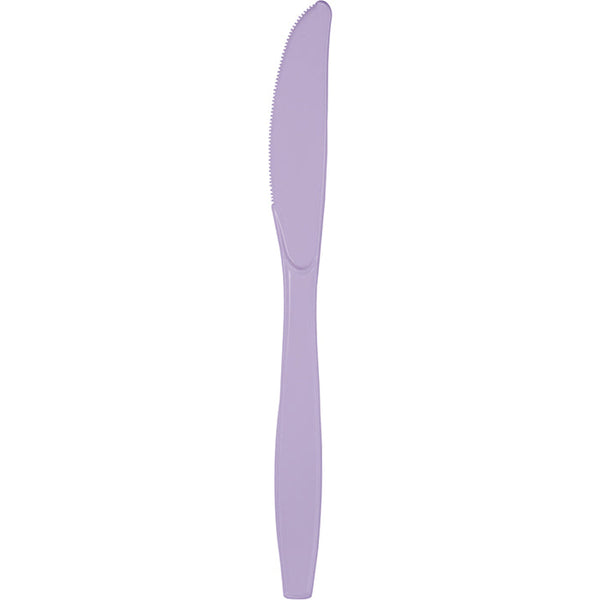 Party Decorations Luscious Lavender Purple Plastic Knives, 24 ct