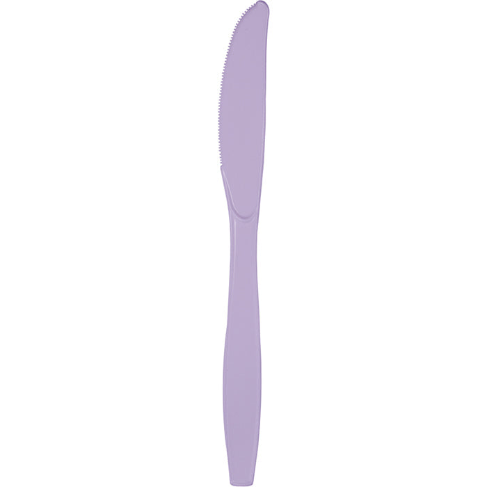 Party Decorations Luscious Lavender Purple Plastic Knives, 24 ct