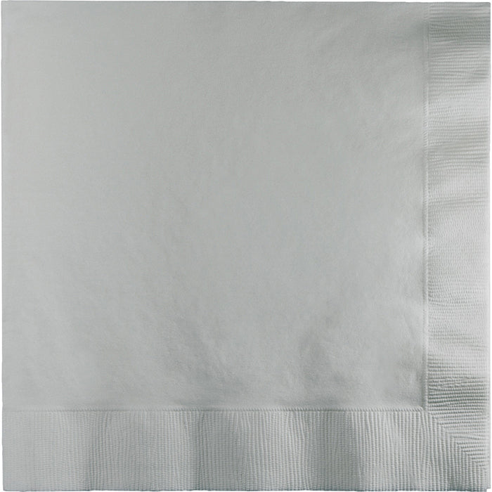 Party Decorations Shimmering Silver Luncheon Napkin 3Ply, 50 ct