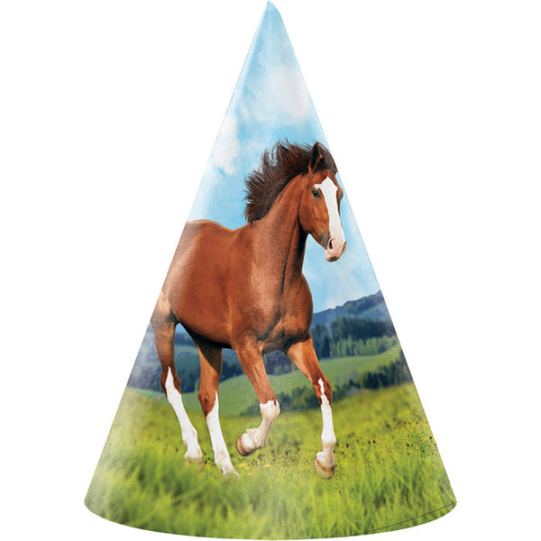 Party Decorations Horse And Pony Party Hats, 8 Count