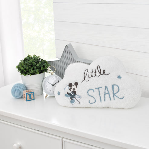 Disney Mickey Mouse Little Star Cloud Shaped Decorative Throw Pillow
