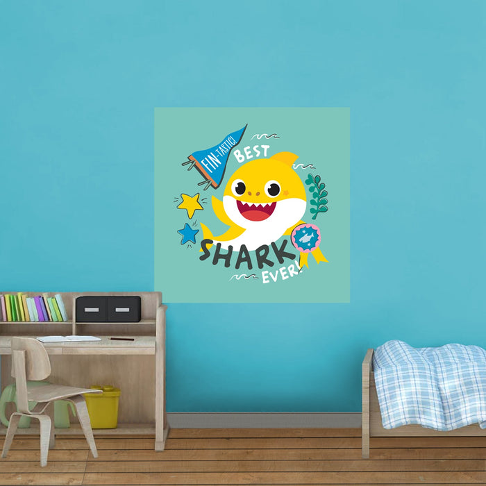 Fathead Baby Shark: Best Shark Poster - Officially Licensed Nickelodeon Removable Adhesive Decal