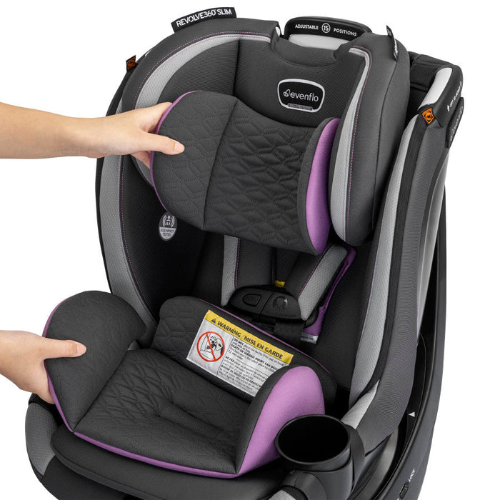 Evenflo® Revolve360 Slim 2-in-1 Rotational Car Seat with Quick Clean Cover