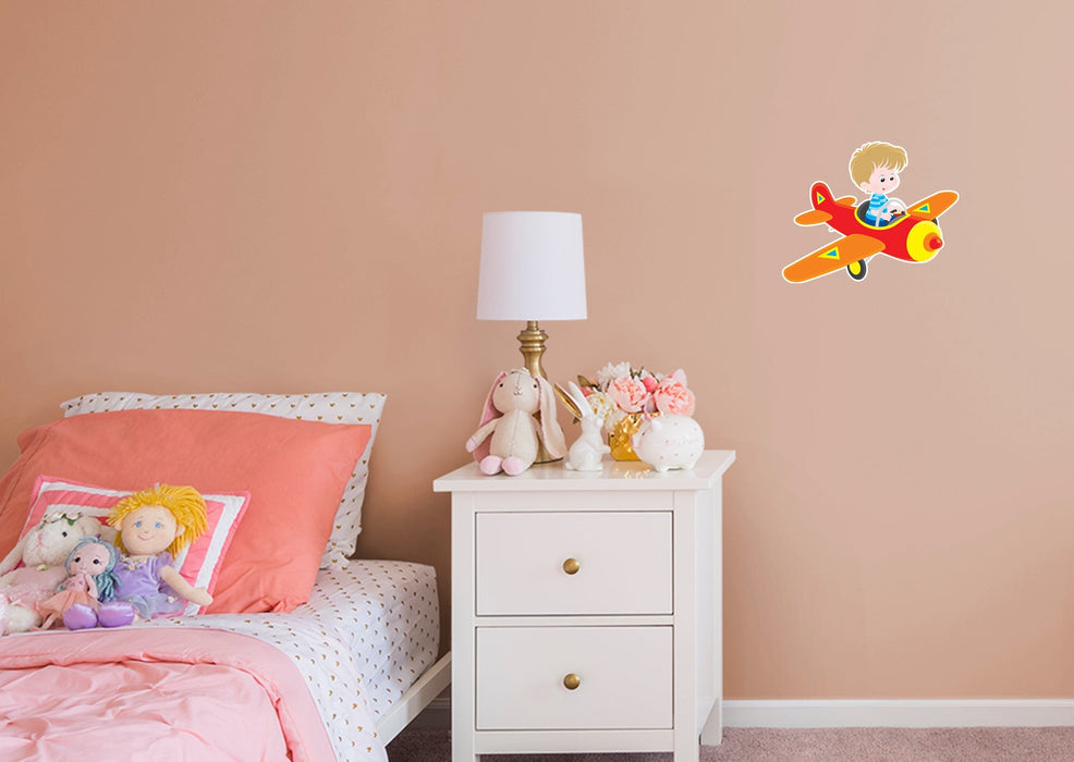 Fathead Nursery: Planes Kid Icon - Removable Adhesive Decal