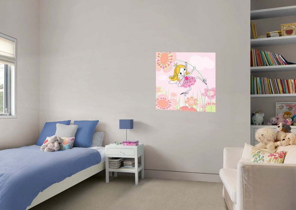 Fathead Nursery: Flowers Mural - Removable Wall Adhesive Decal