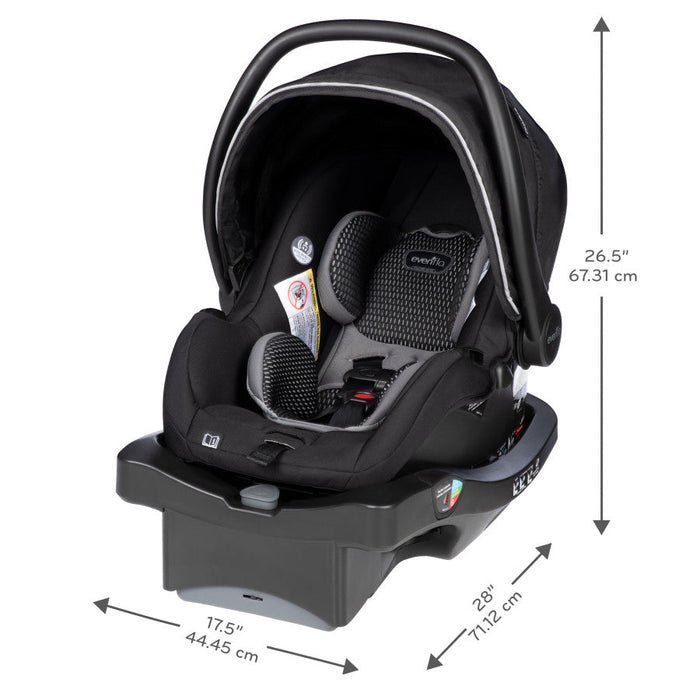 Evenflo® LiteMax DLX Infant Car Seat with SafeZone Load Leg Base