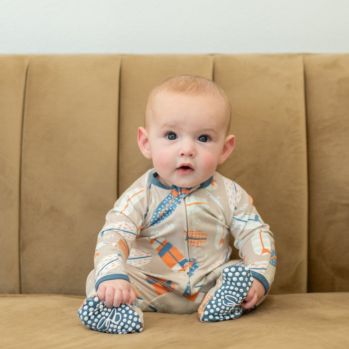 Sweet Bamboo Zipper Footie