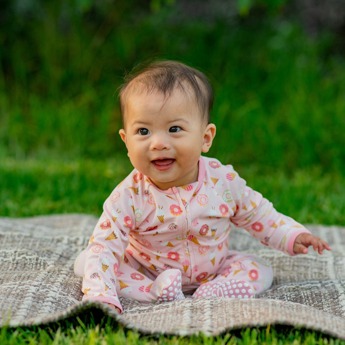 Sweet Bamboo Zipper Footie