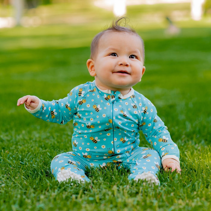 Sweet Bamboo Zipper Footie