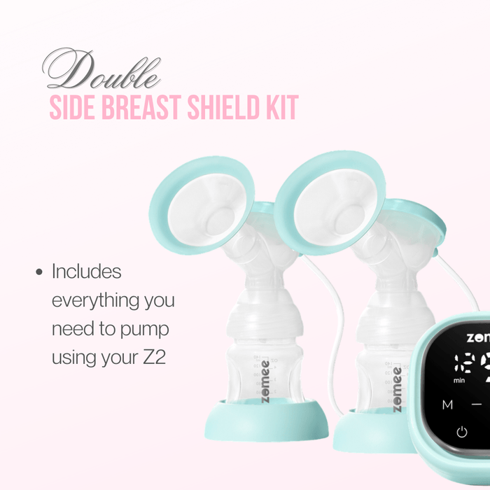 Zomee Z2 Breast Shield Kit For Double Pumping (Set of 2)