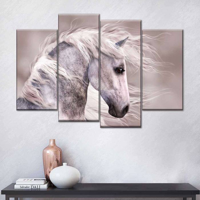 ElephantStock Arabian Dapple Grey Horse Wall Art