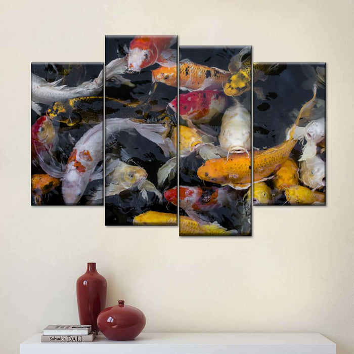 ElephantStock Abundant Koi Fish Wall Art