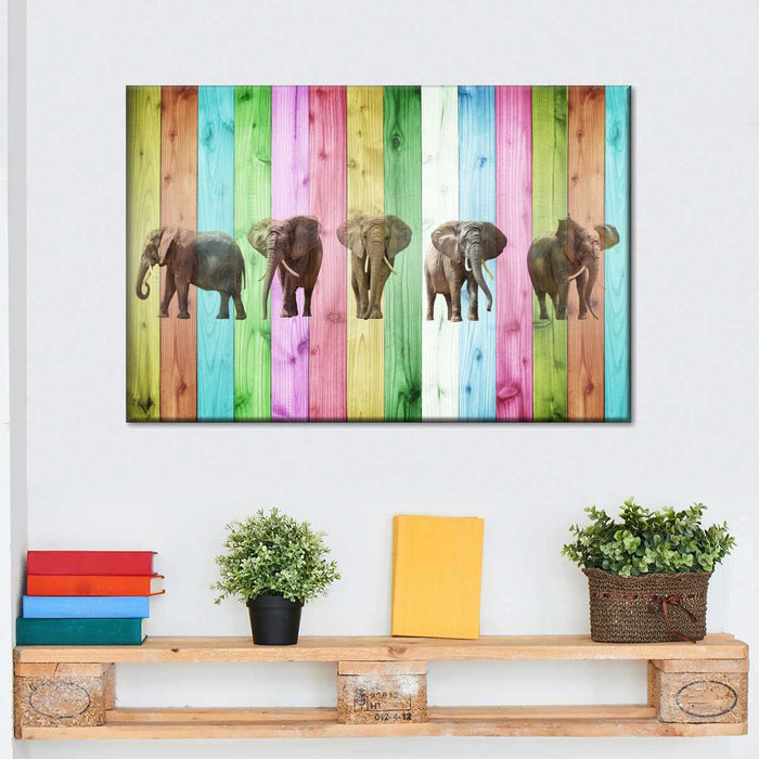 ElephantStock Color Stripe Elephants