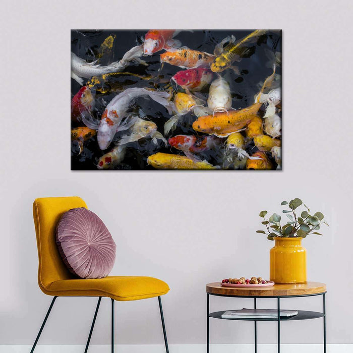 ElephantStock Abundant Koi Fish Wall Art