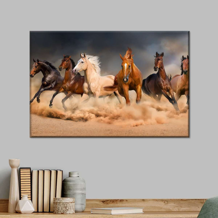 ElephantStock Desert Roaming Horses Wall Art