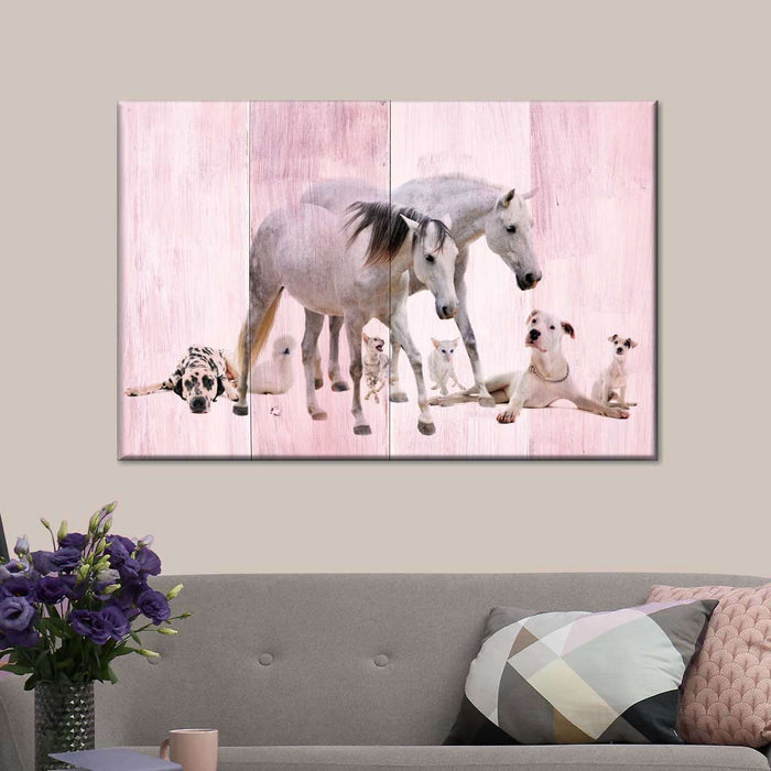 ElephantStock Dogs And Horses Wall Art