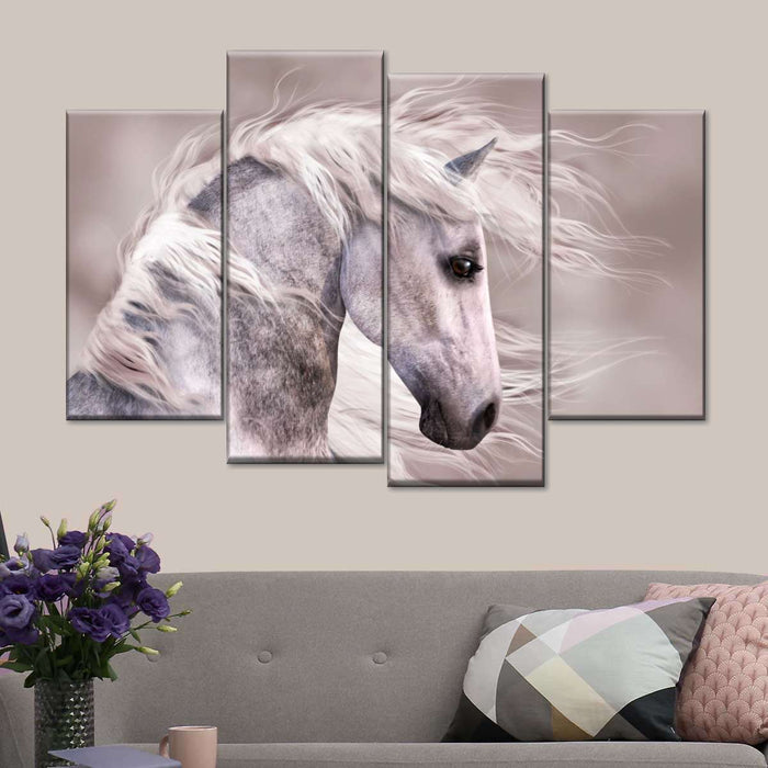 ElephantStock Arabian Dapple Grey Horse Wall Art