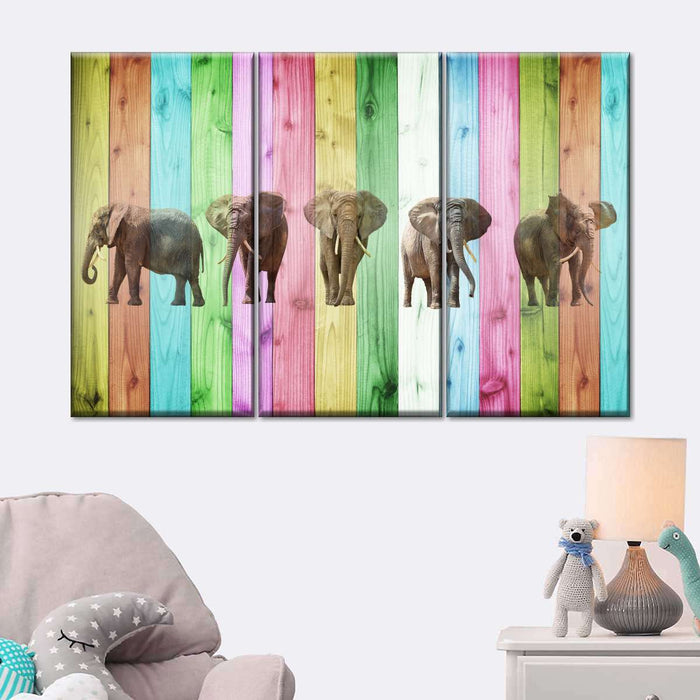 ElephantStock Color Stripe Elephants